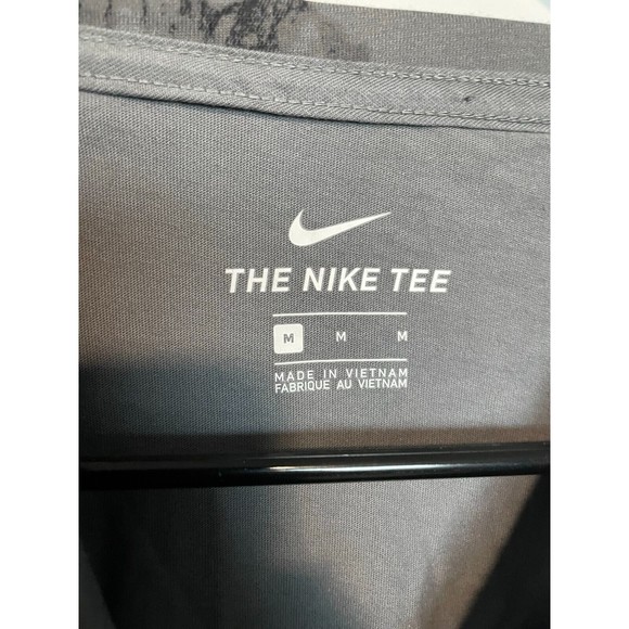 Nike Air Marble Shirt Mens Medium Gray Basketball AOP Athletic Sports Casual NEW - Picture 6 of 10